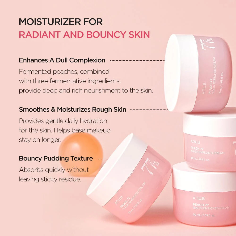 Crema Ligera Anua Peach 77 Niacin Enriched 50 mL