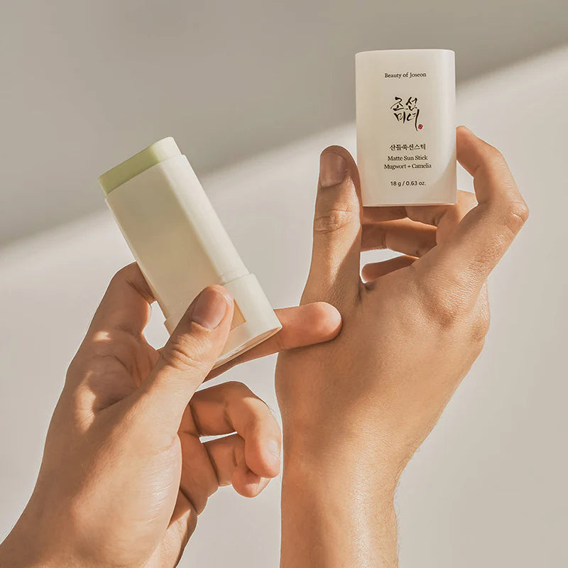 Set de Protector Solar Beauty of Joseon Matte Sun Stick Mugwort +Camila SPF50 2 pcs