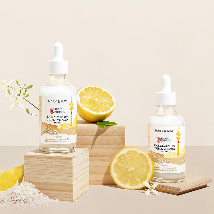 Suero Facial Mary & May Rice Niacin 10% Triple Vitamin Serum 80 mL
