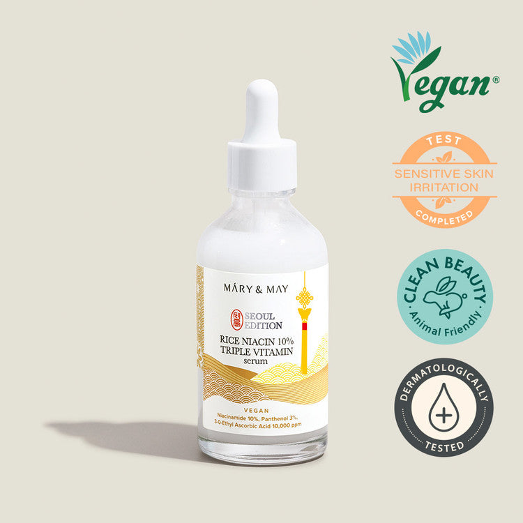 Suero Facial Mary & May Rice Niacin 10% Triple Vitamin Serum 80 mL