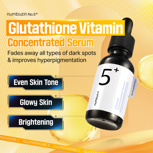 Suero Facial Numbuzin No. 5 Glutathione Vitamin Concentrated Serum 30 mL