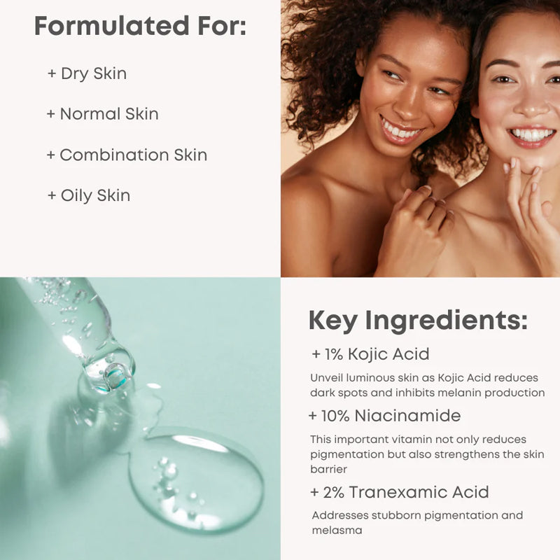 Suero Facial Nine Less 1% Kojic Acid Serum 30 mL