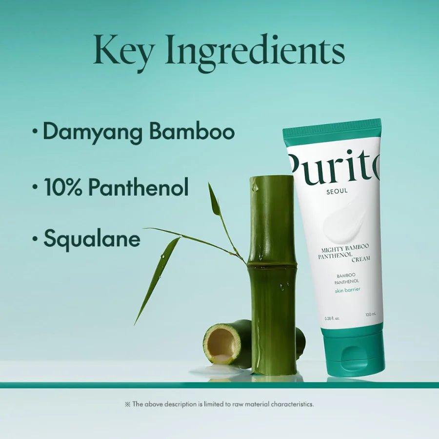 Crema Facial Purito Seoul Mighty Bamboo Panthenol Cream 100 mL