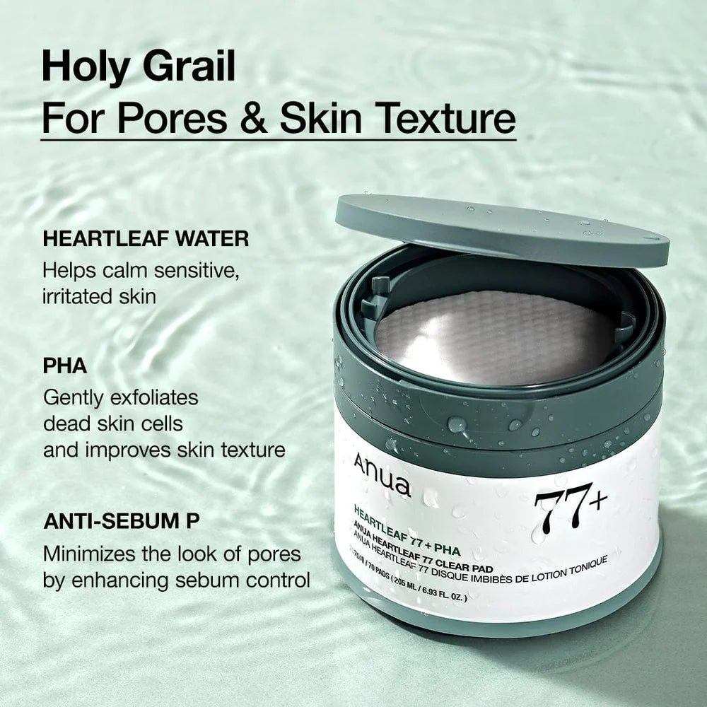Pad Exfoliador Anua HeartLeaf 77% Toner 70 almohadillas
