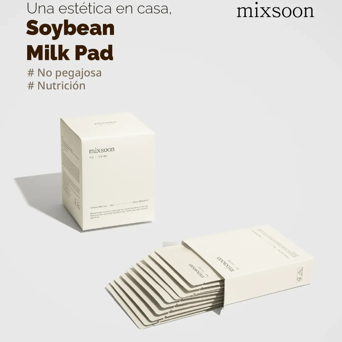 Mascarilla Coreana Mixsoon Soybean Milk Pad 10 pcs