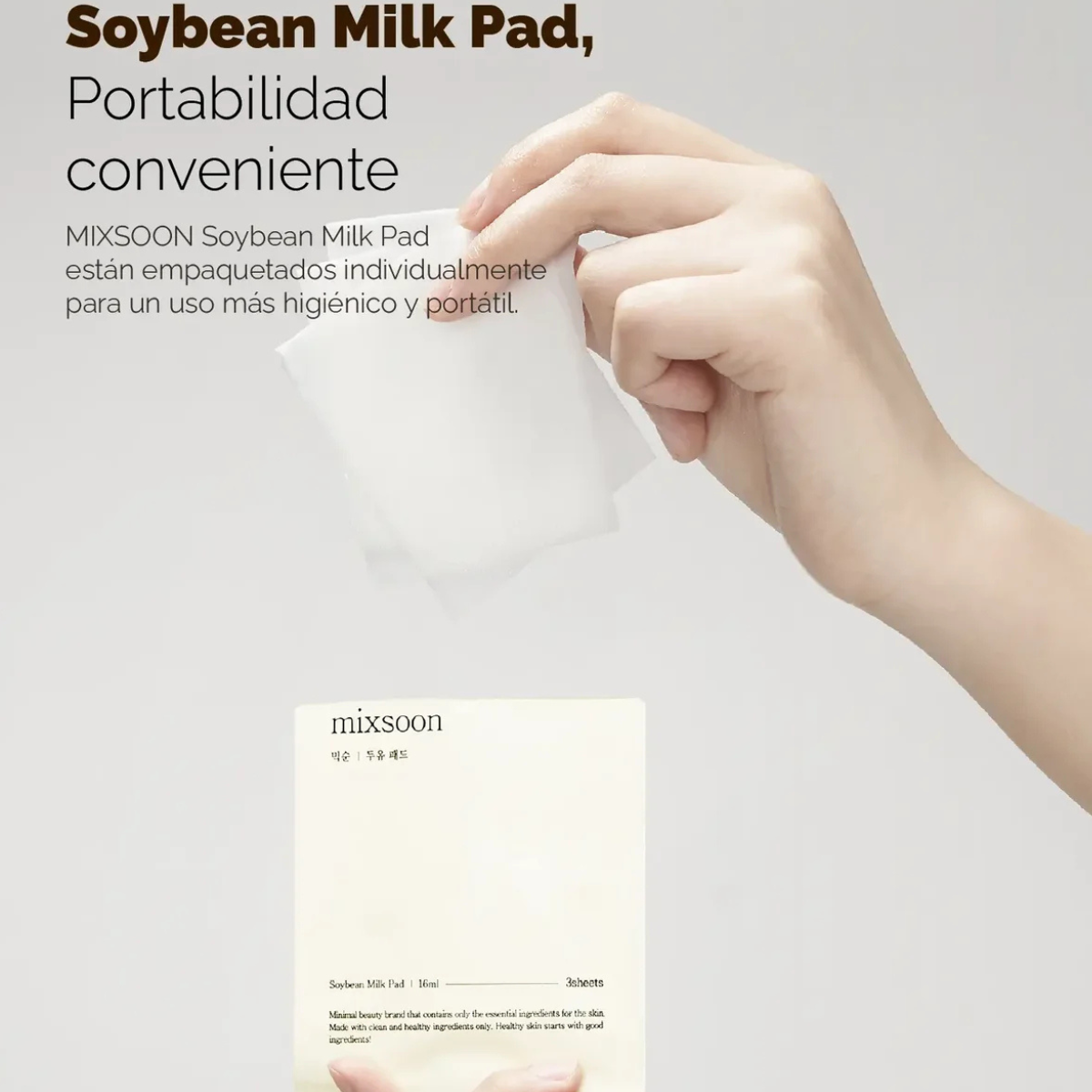 Mascarilla Coreana Mixsoon Soybean Milk Pad 10 pcs