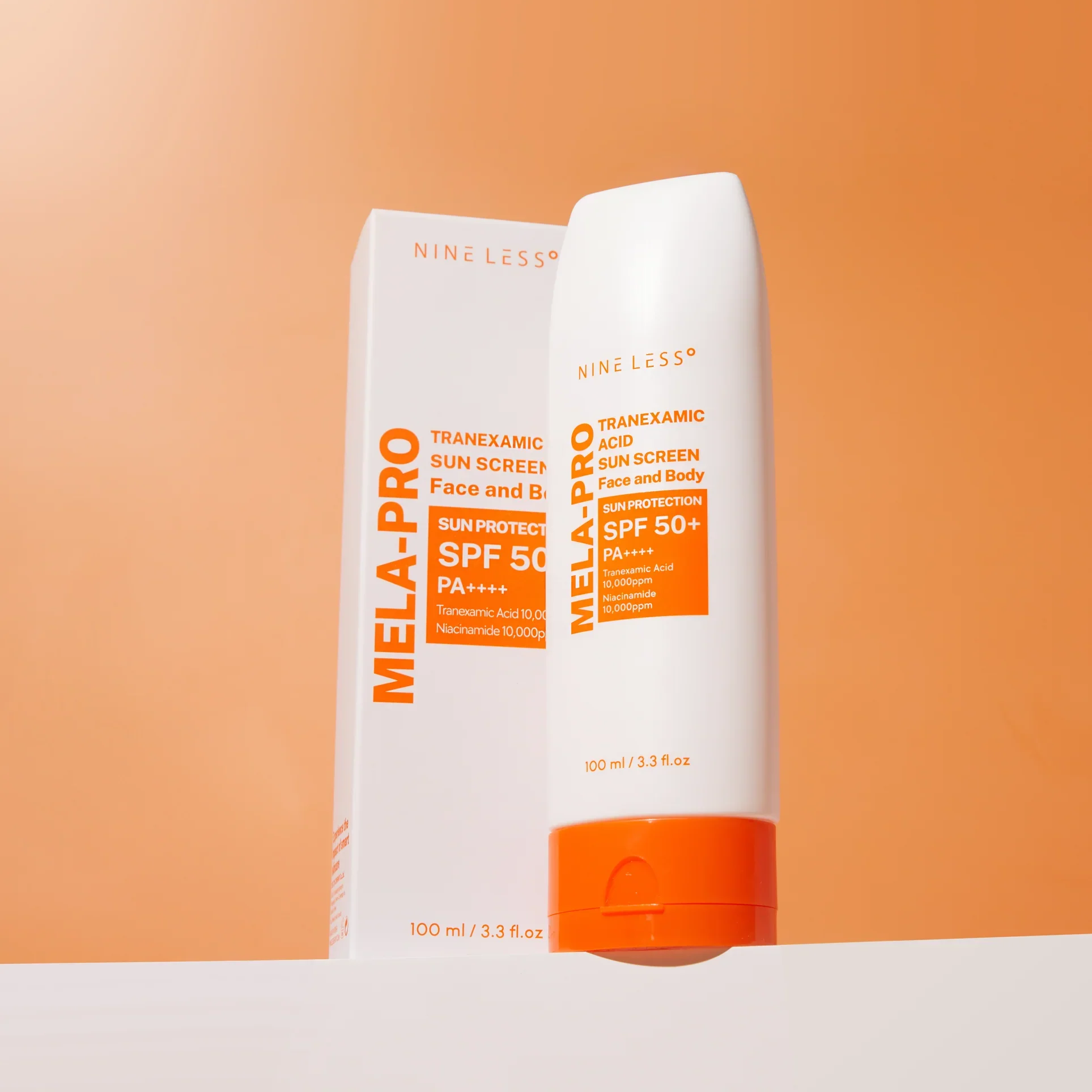 Protector Solar Nine Less MELA-Pro Tranexamic Acid Sun Screen 100 mL