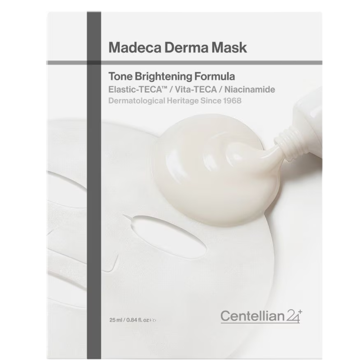 Mascarilla facial iluminadora Madeca Derma Mask Tone Brightening Formula | Centellian24+ Una pieza