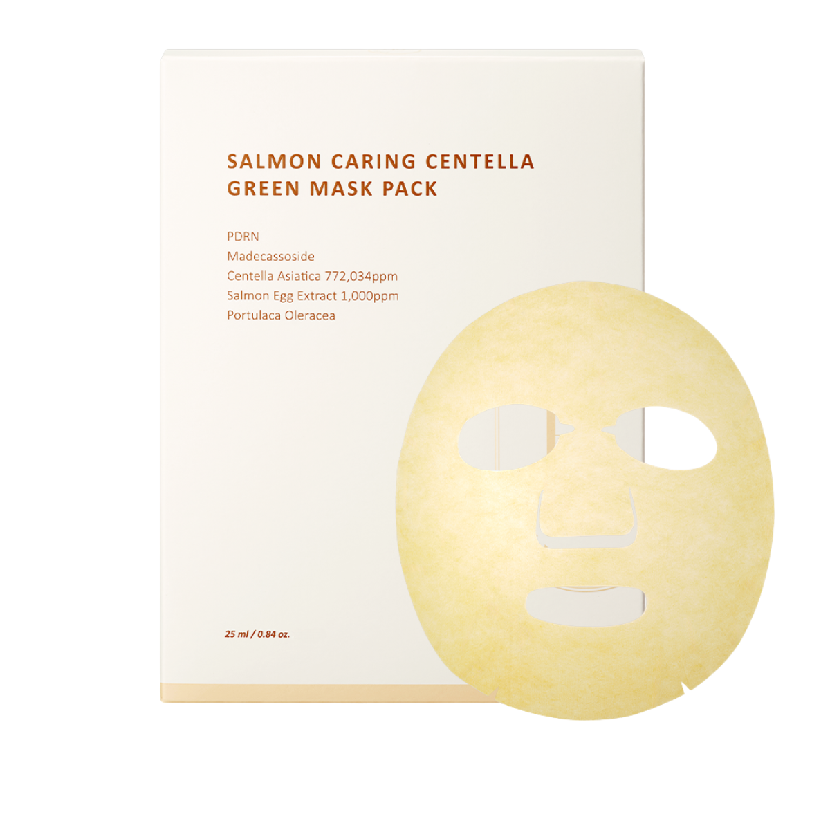Mascarilla Heveblue Salmon Caring Centella Green Mask