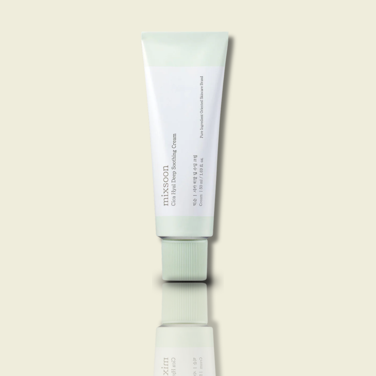 Mixsoon Cica Hyal Deep Soothing Cream para hidratar y calmar la piel.