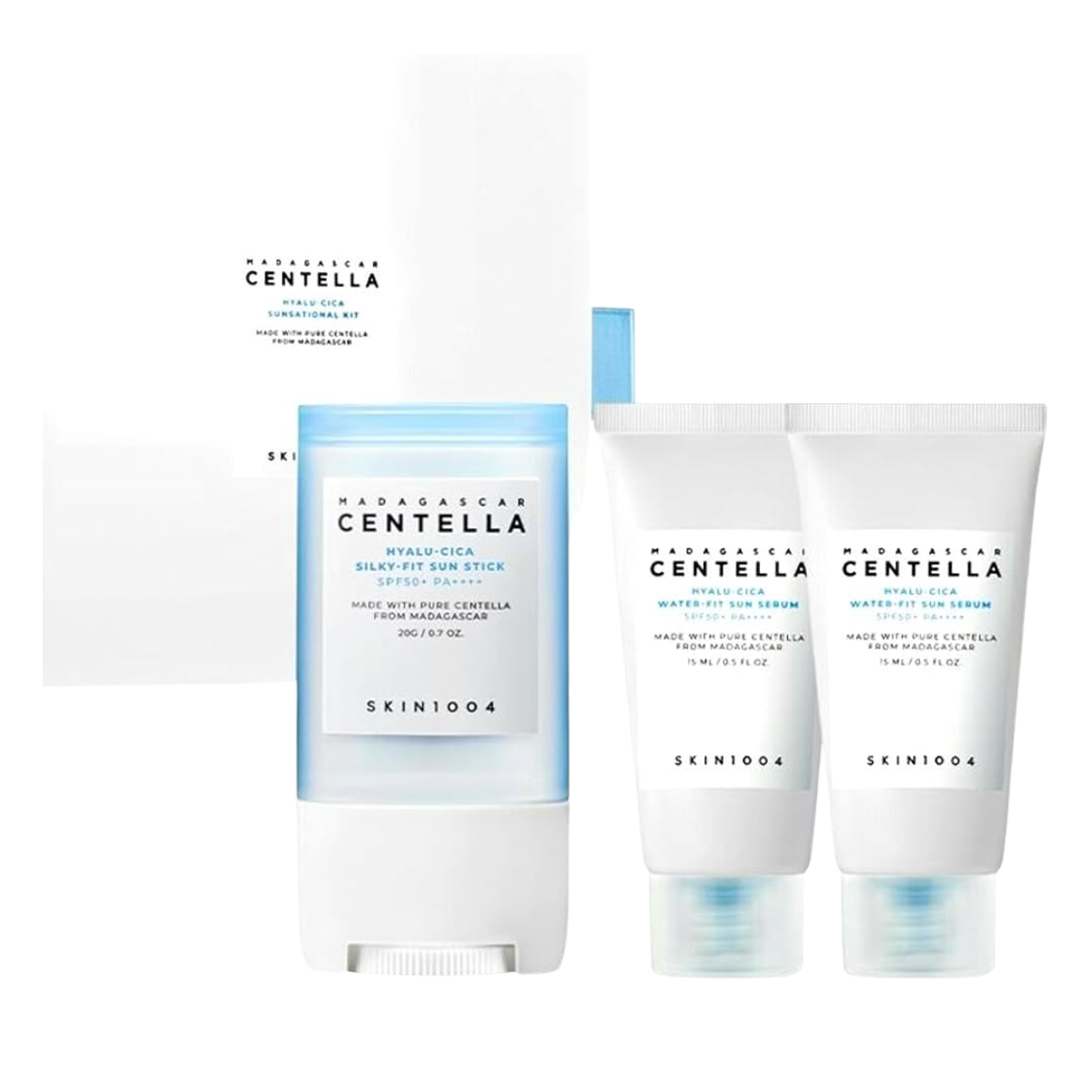 Kit Hyalu-Cica de SKIN1004 para hidratación y protección solar