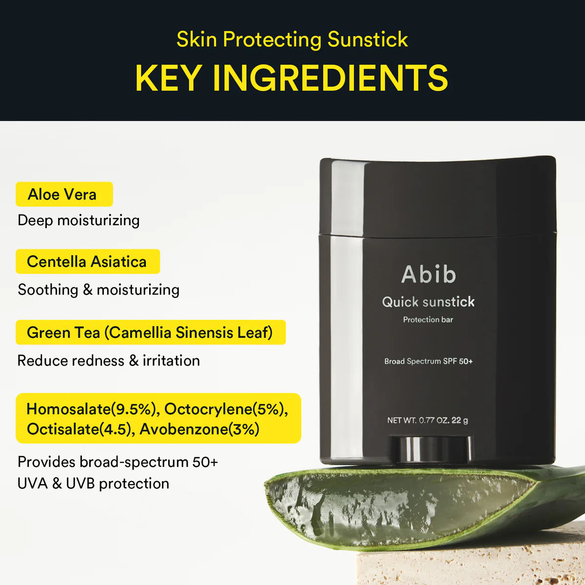 Protector Solar ABIB Sunstick SPF50+ 22 gramos
