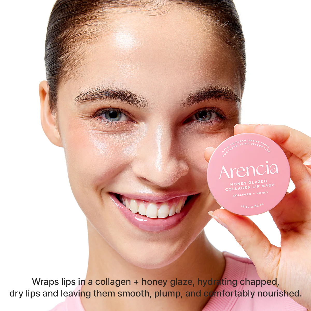 mascarilla labial arencia honey glazed collagen lip mask