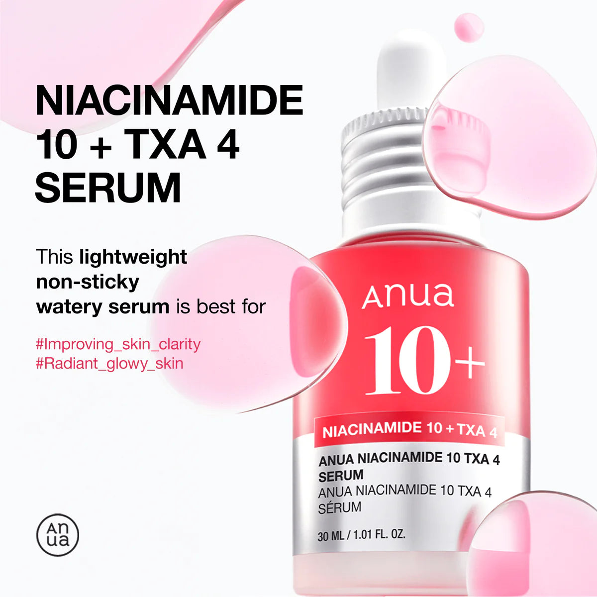 Suero Facial Anua Niacinamide 10% + TXA 4% Serum 30 mL