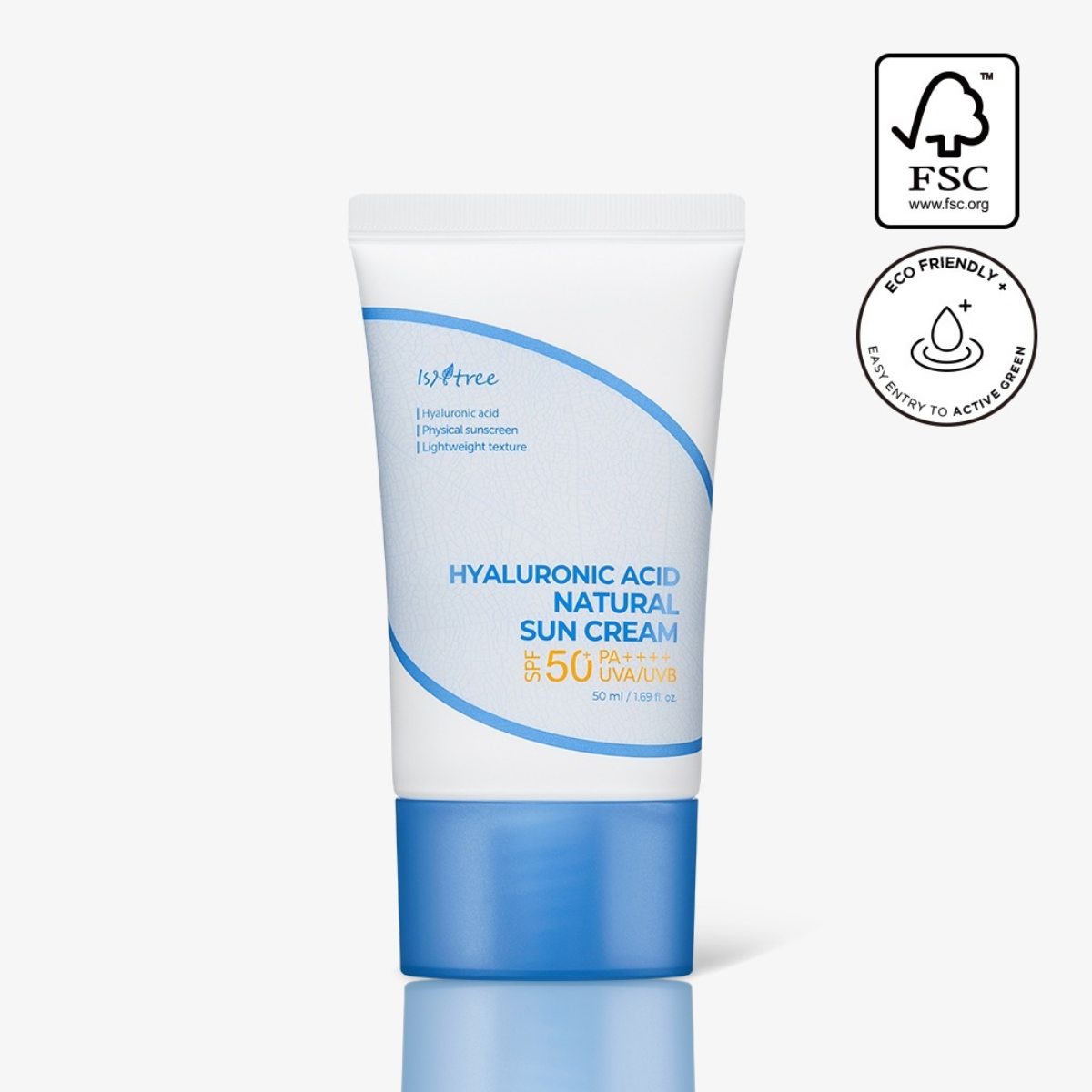 Protector solar ISNTREE Hyaluronic Acid Natural Sun Cream