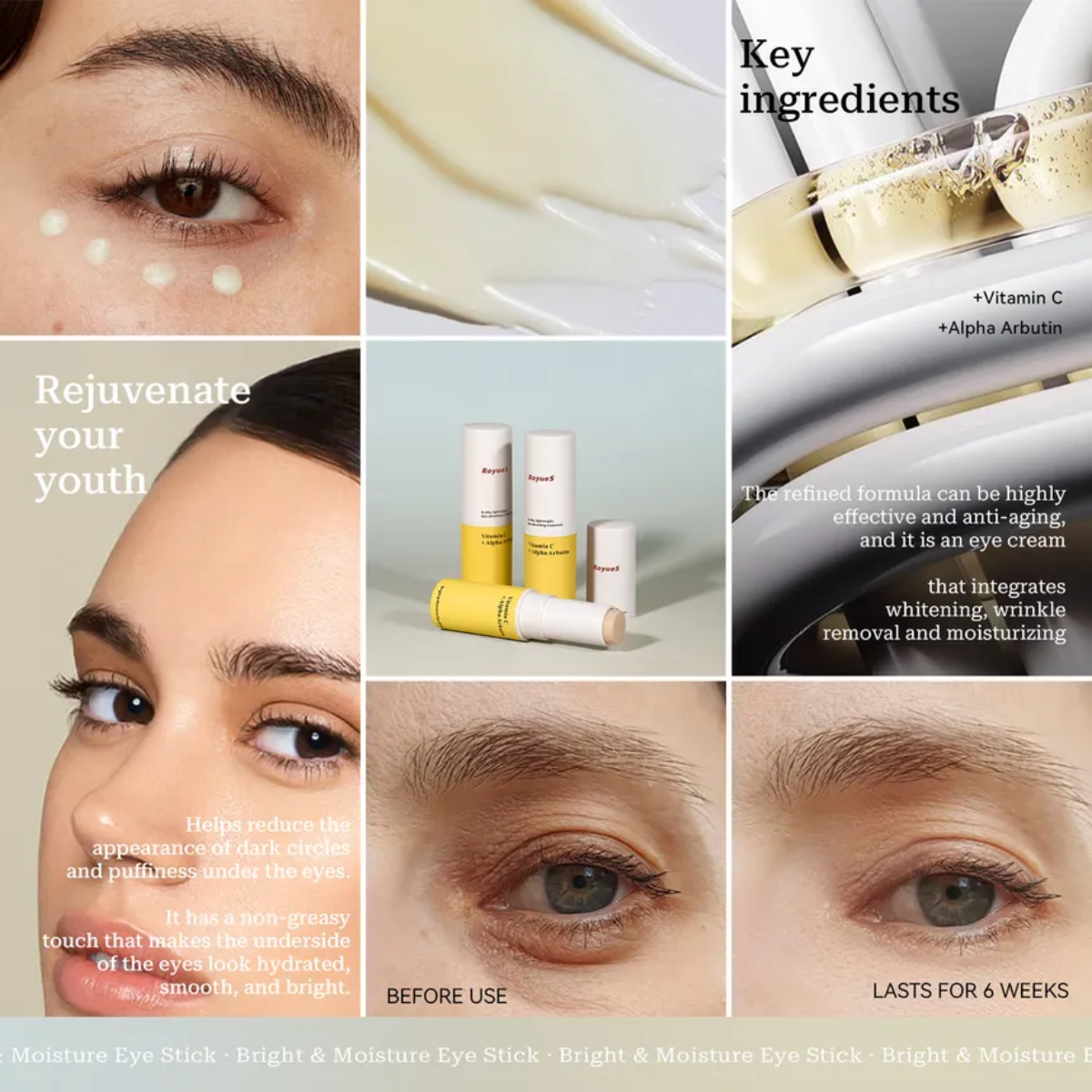 Ingredientes iluminadores vitamina C y alpha arbutin