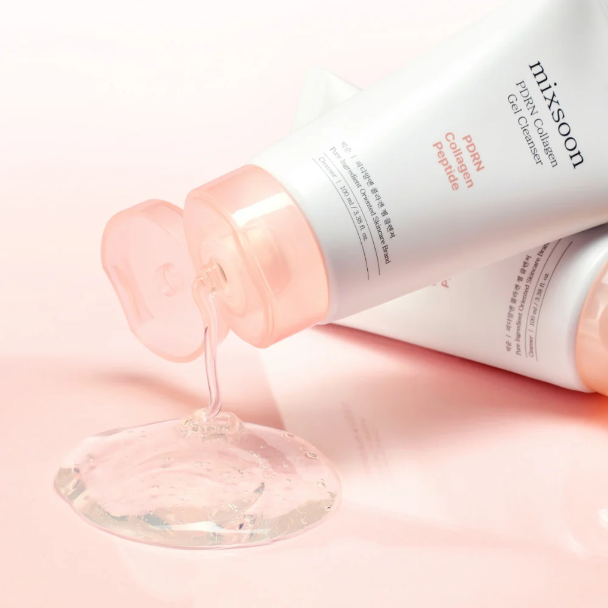Mixsoon PDRN Collagen Gel Cleanser para limpiar e hidratar la piel.
