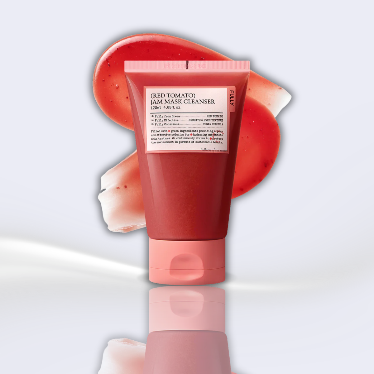 Limpiador y Mascarilla Fully Red Tomato Jam Mask Cleanser 120 mL con Tomate Rojo para Iluminar e Hidratar