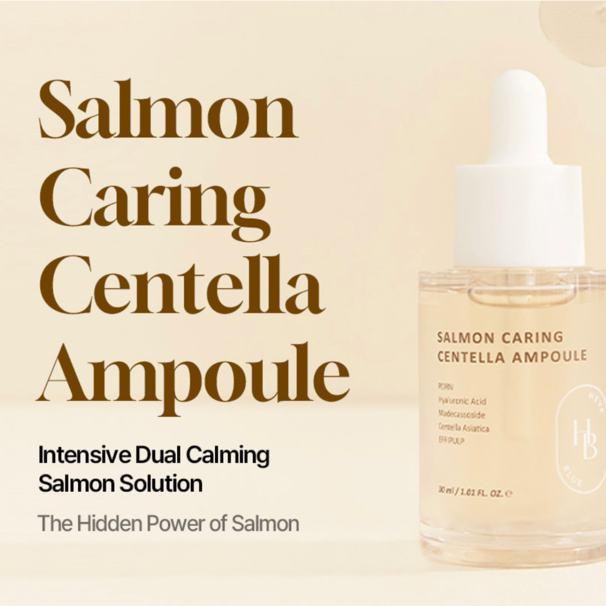 sérum Salmon Caring Centella Ampoule HEVEBLUE
