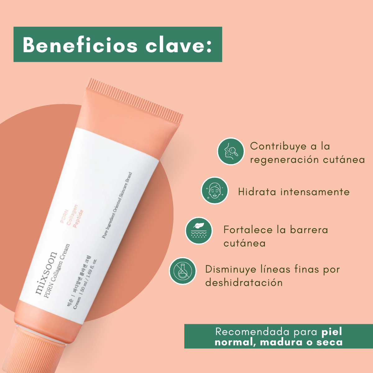 Crema facial que mejora la firmeza, hidratación y luminosidad.