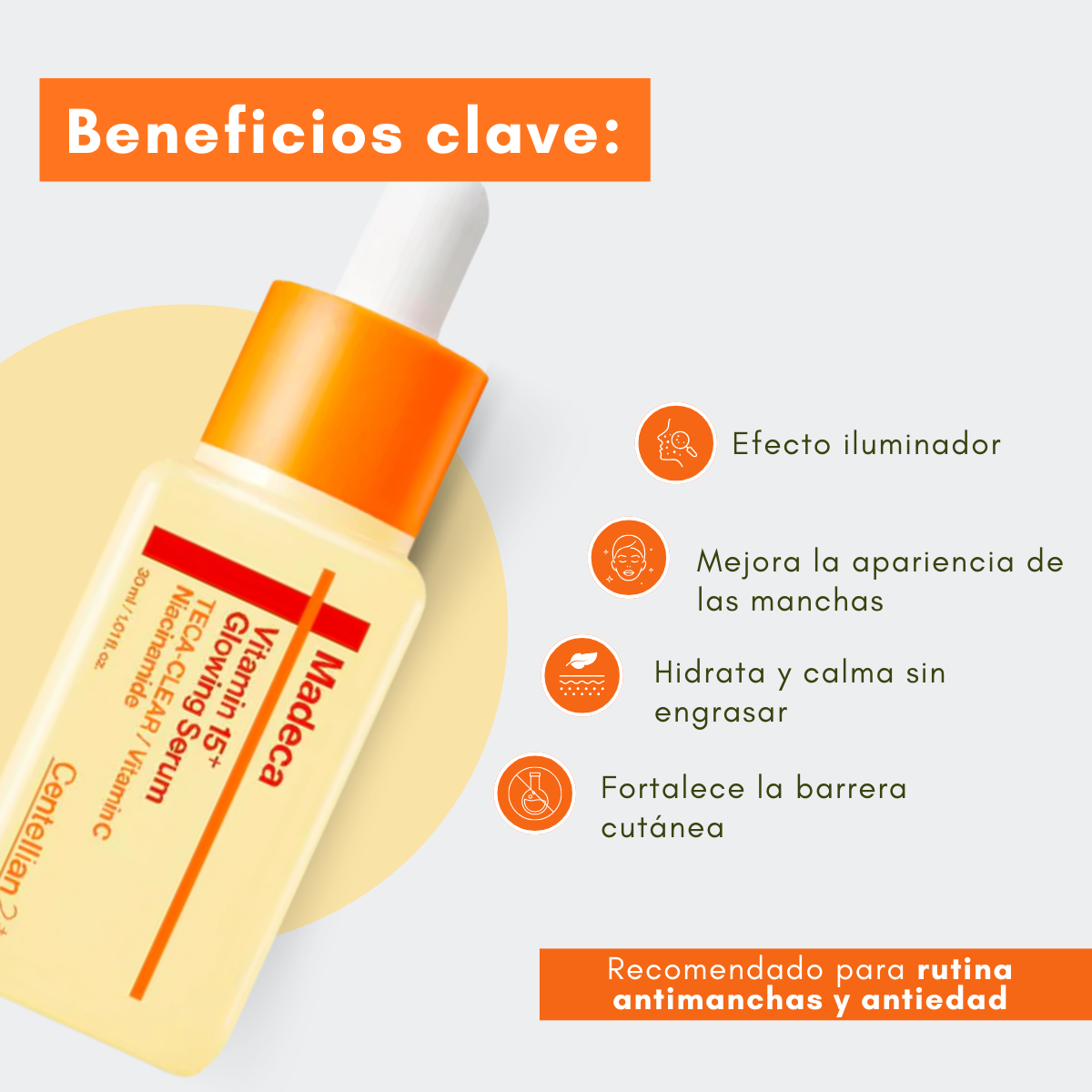 Sérum iluminador para manchas y glow