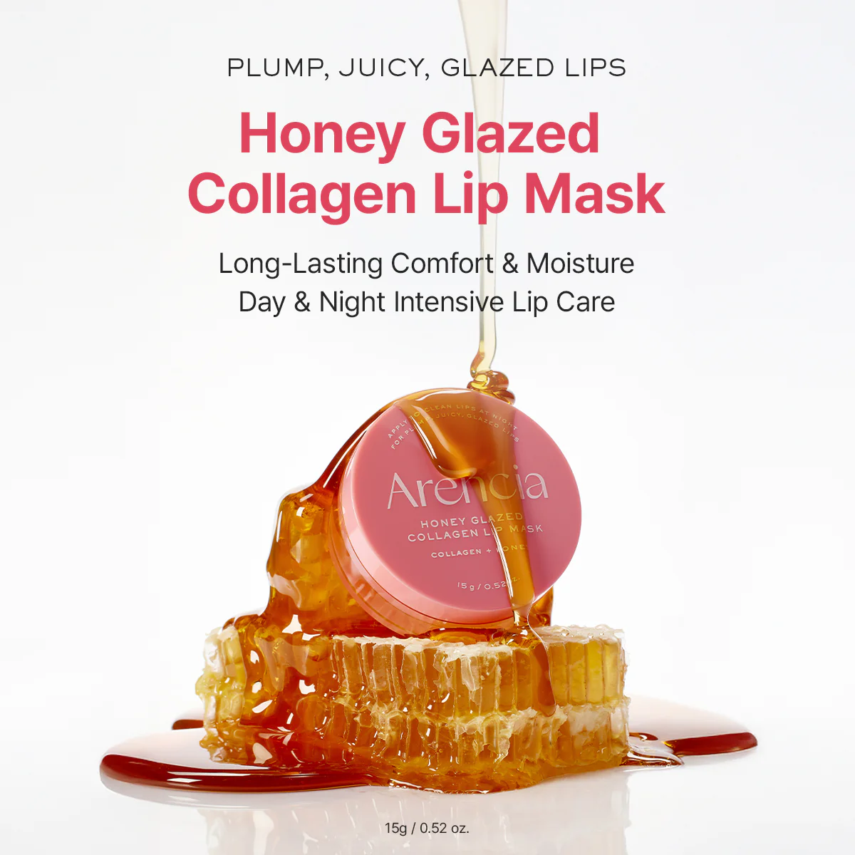 mascarilla labial arencia honey glazed collagen lip mask