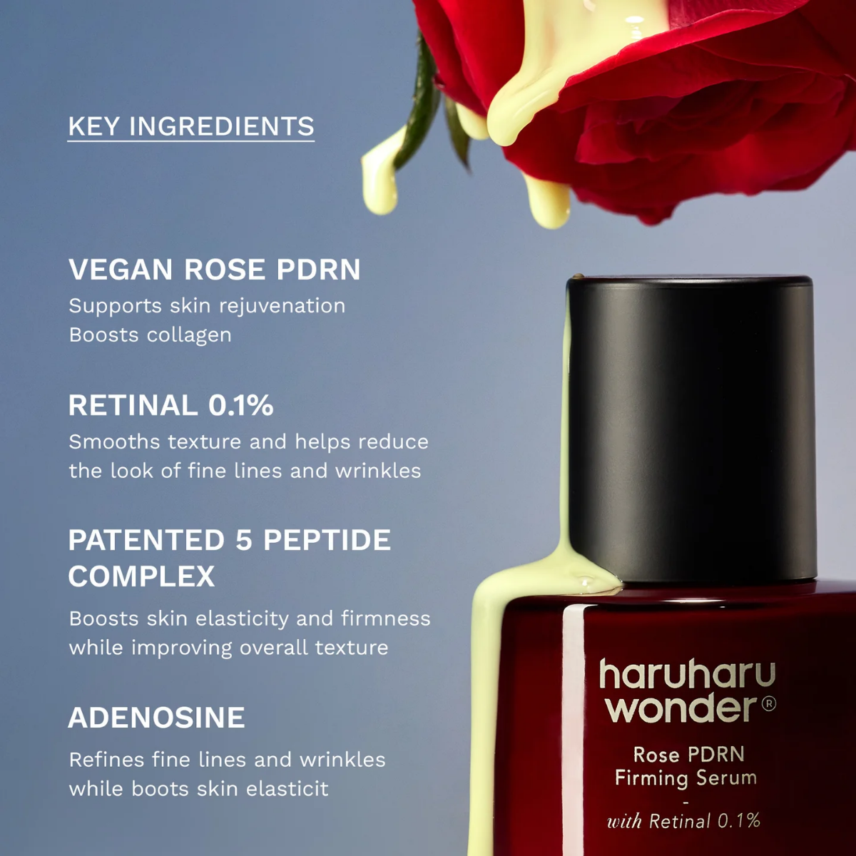 Ingredientes principales serum PDRN rosa