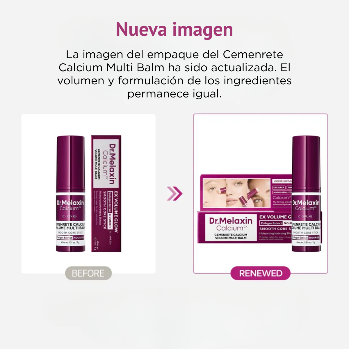 Contorno de ojos Dr. Melaxin Calcium Volume Multi Balm 9 g Bálsamo Reafirmante