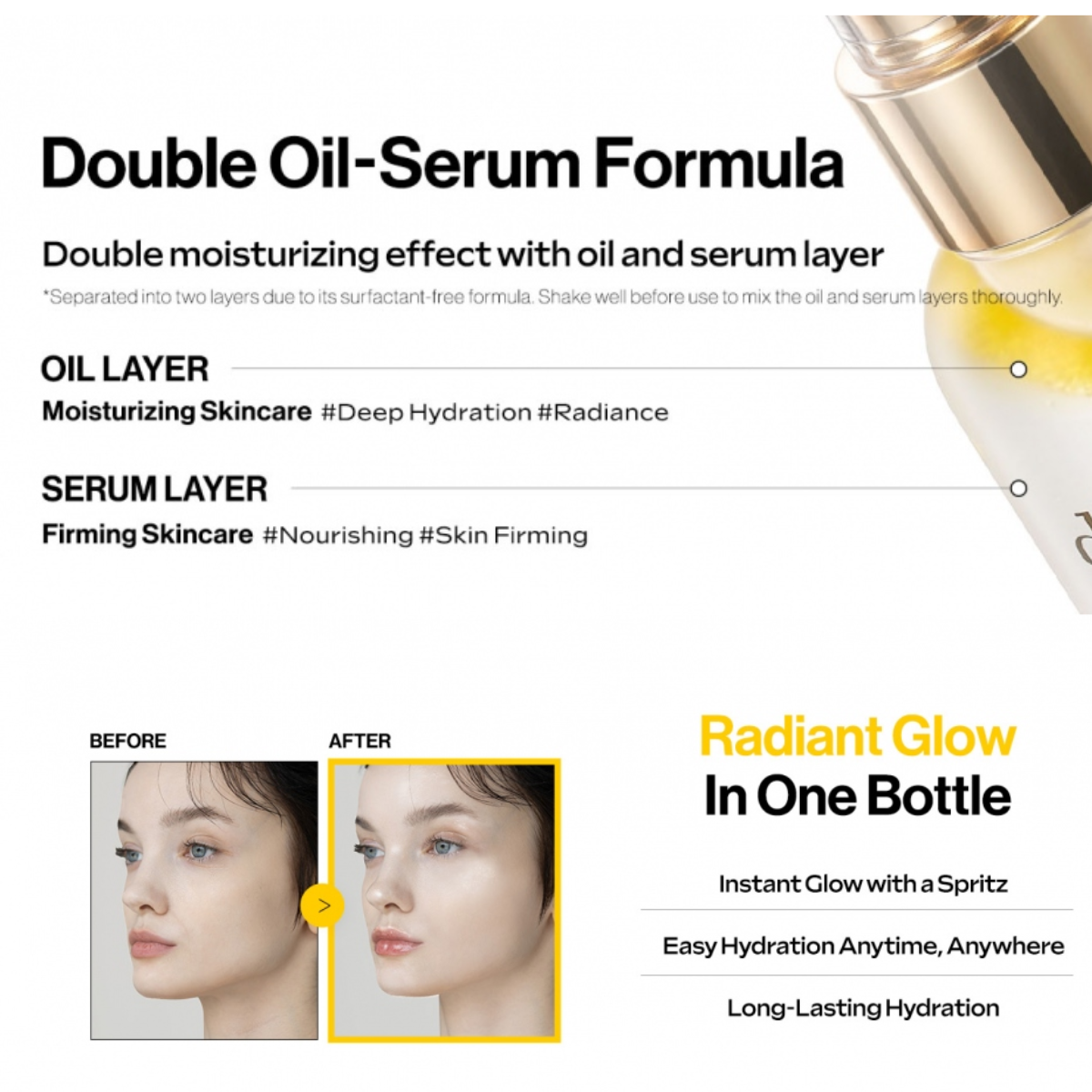 Serum hidratante con efecto glow
