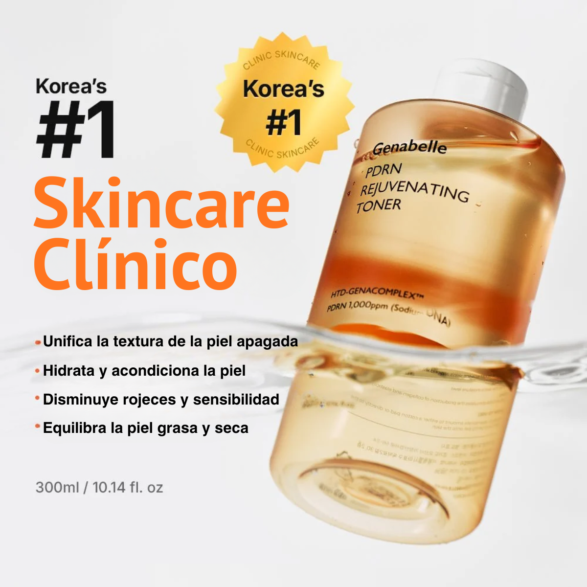 Beneficios del tónico facial PDRN