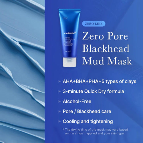 Mascarilla Facial MEDICUBE Zero Pore Blackhead Mud 100 gramos