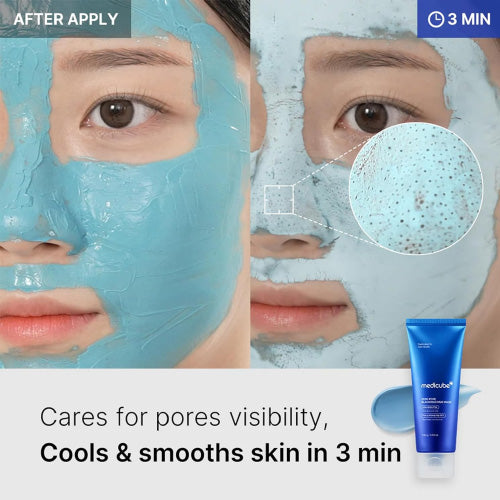 Mascarilla Facial MEDICUBE Zero Pore Blackhead Mud 100 gramos
