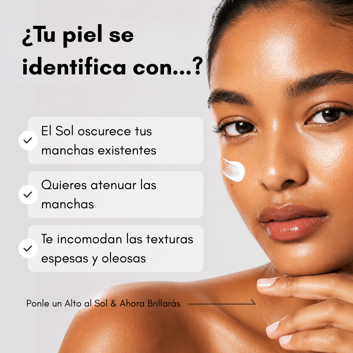 Protector solar que ayuda a prevenir manchas