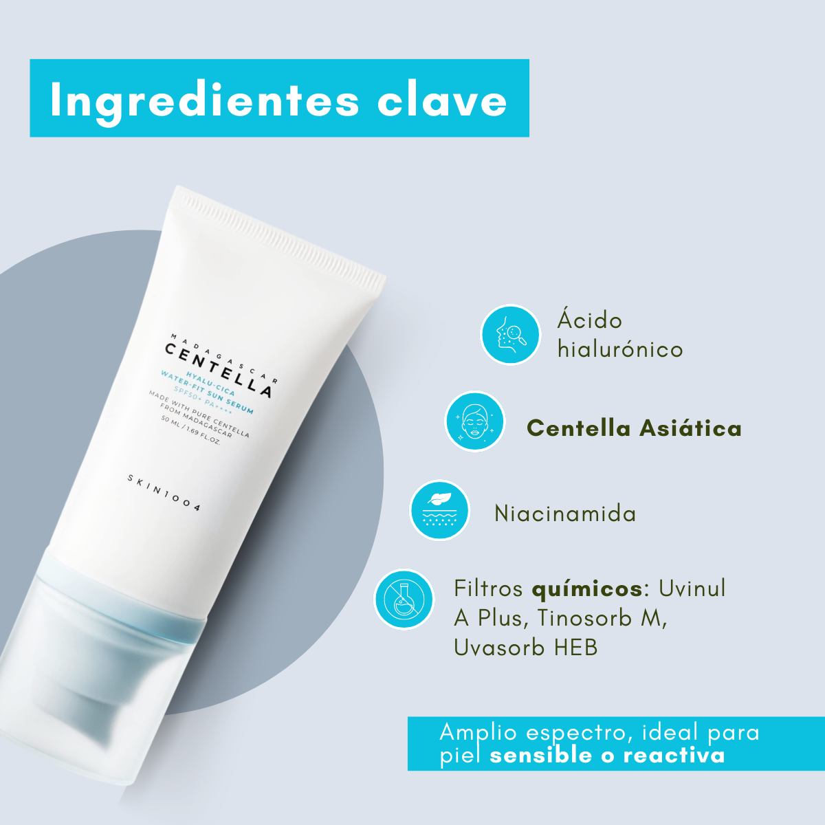Centella asiática y ácido hialurónico