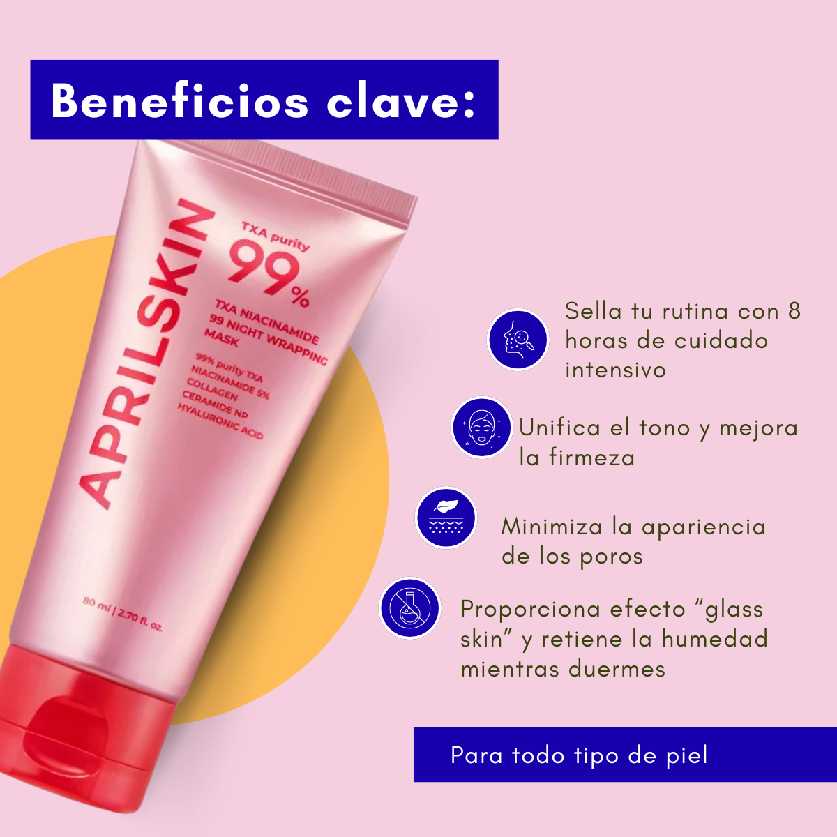 Ayuda a mejorar manchas y unificar el tono
