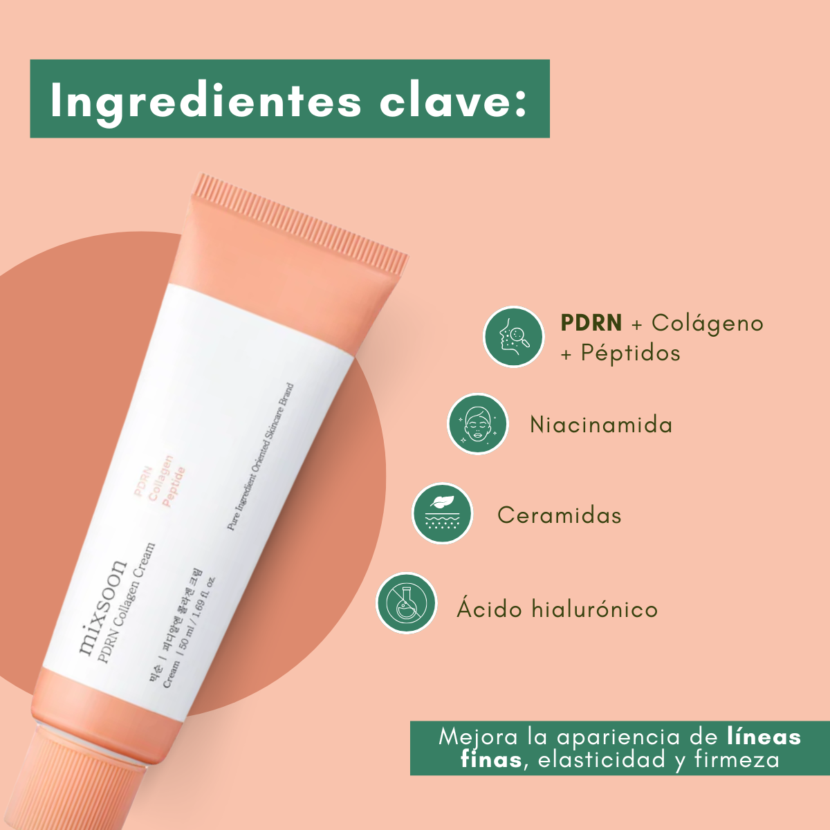 Activos que ayudan a mejorar la elasticidad y fortalecer la piel.