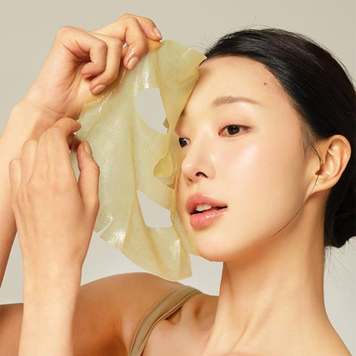 Aplicación de mascarilla facial coreana paso a paso