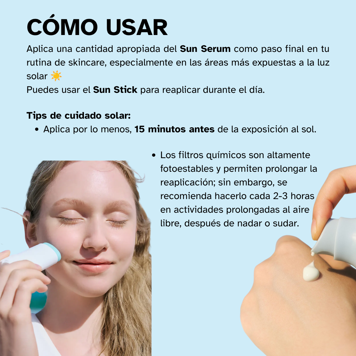Aplicación diaria del kit Hyalu-Cica