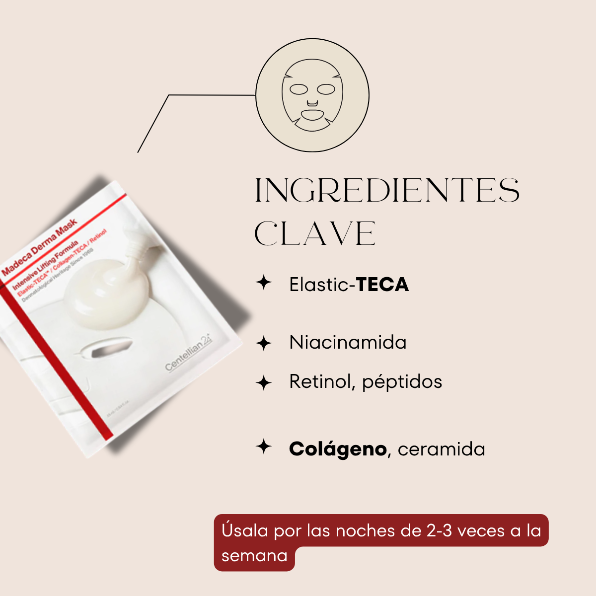 Centella asiática y colágeno para elasticidad
