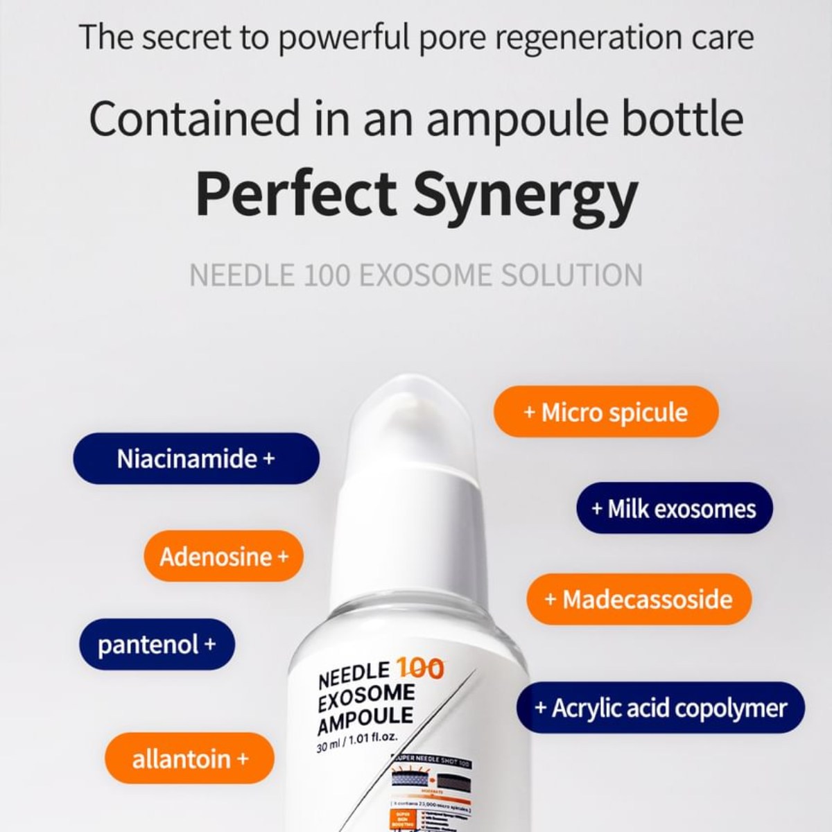 Ampoule Reparadora WellDerma Needle Exosome Ampoule 100 de 30 mL con Exosomas y Micro-Espículas