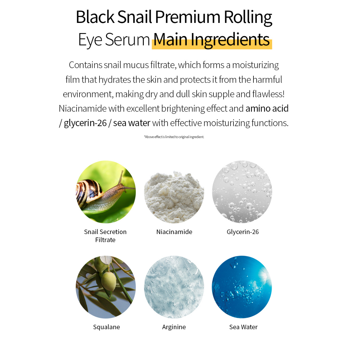 Ingredientes hidratantes con baba de caracol