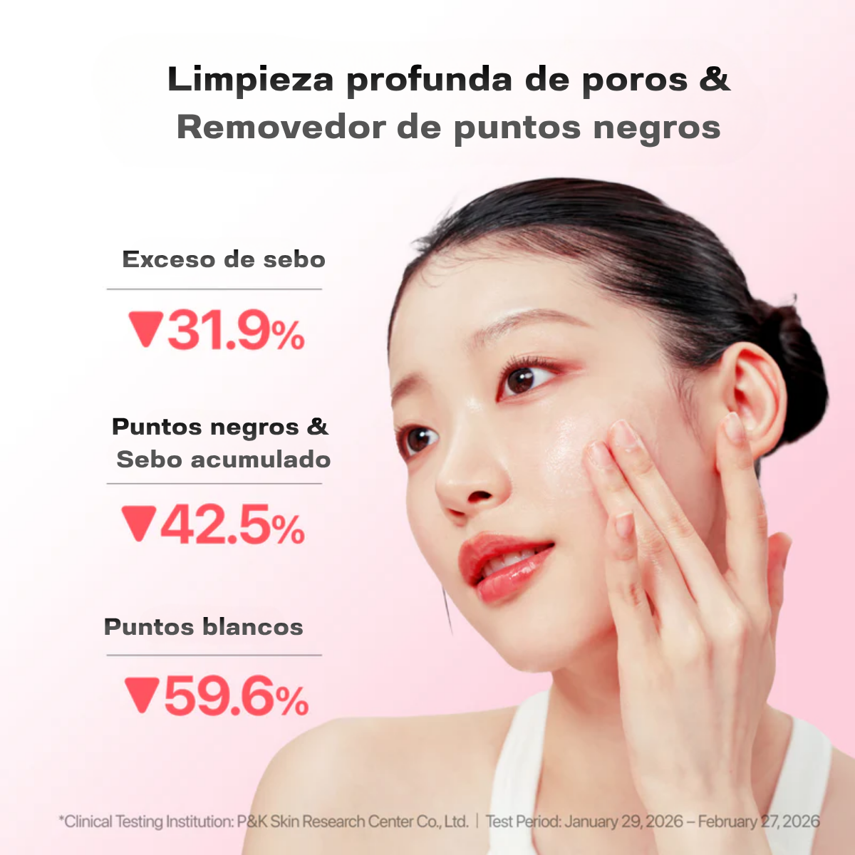 Piel limpia, fresca y suave después de limpiar