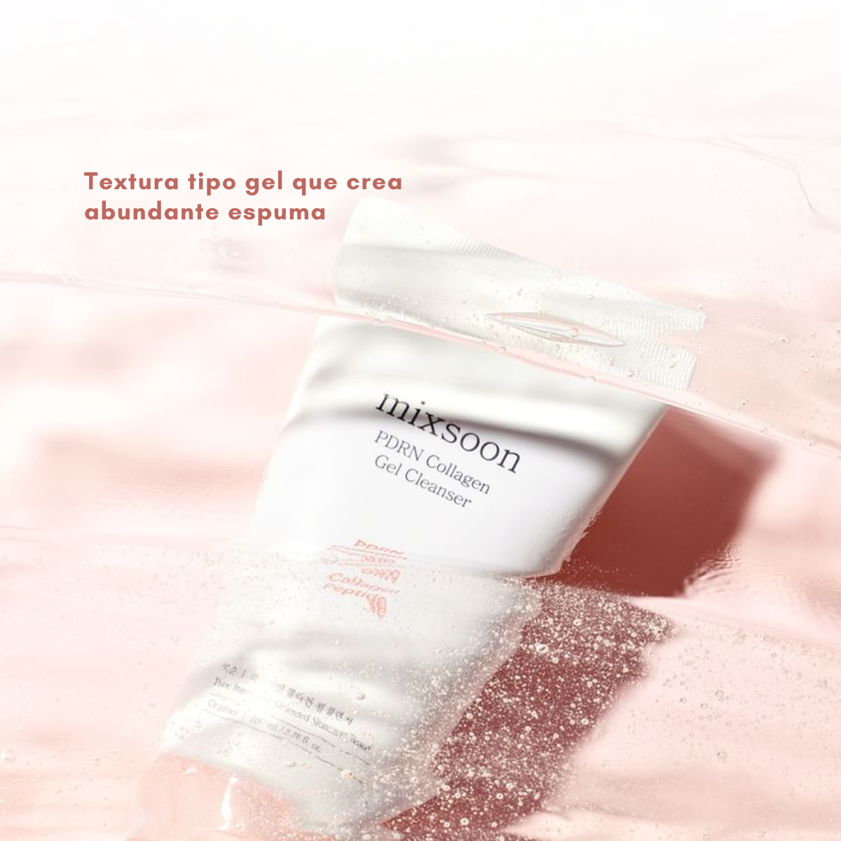 Gel ligero que forma una espuma suave y confortable.