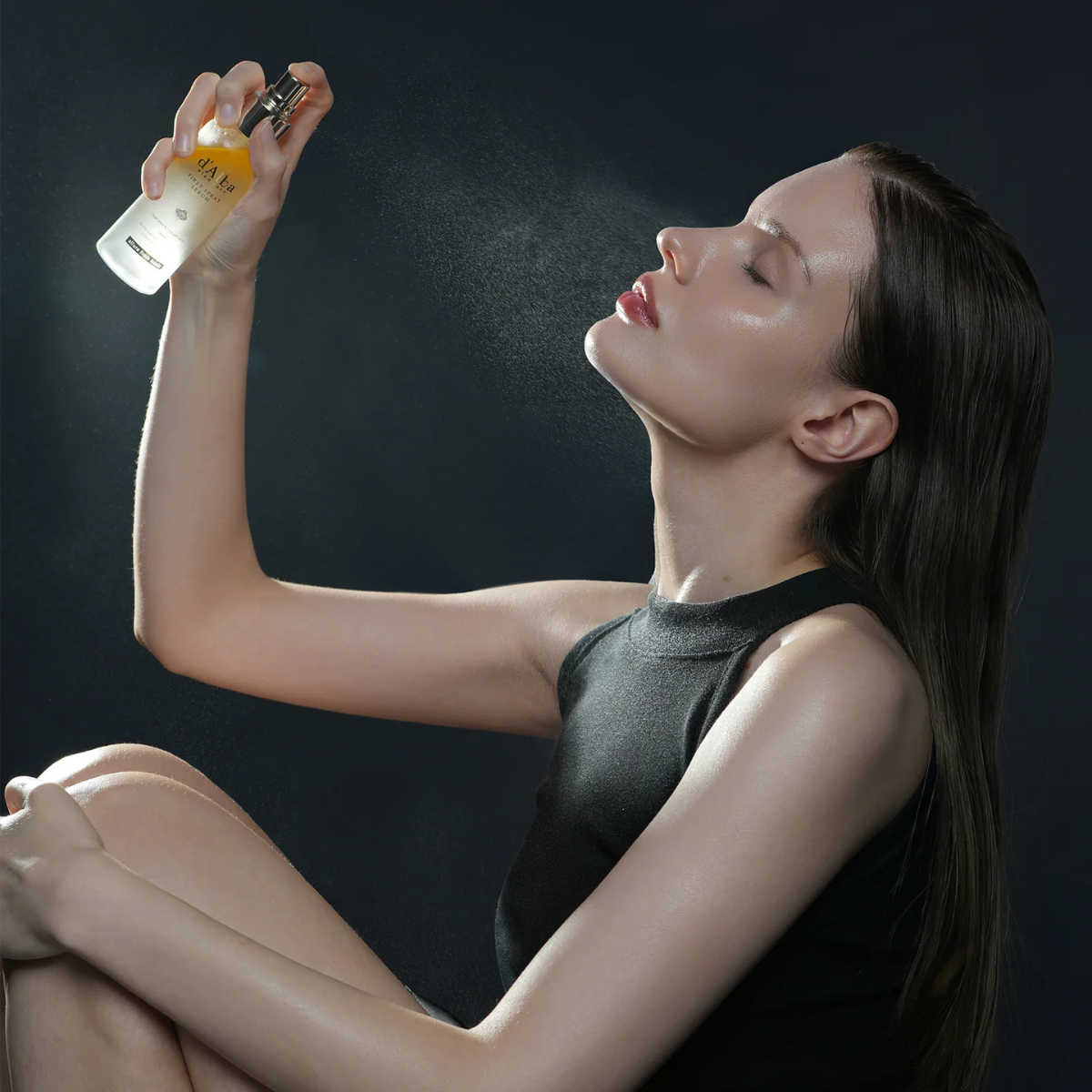 Aplicación del serum en spray