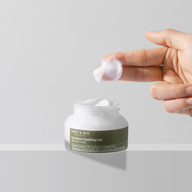 Crema Facial Mary & May Sensitive Soothing Gel Blemish Cream 70 gramos