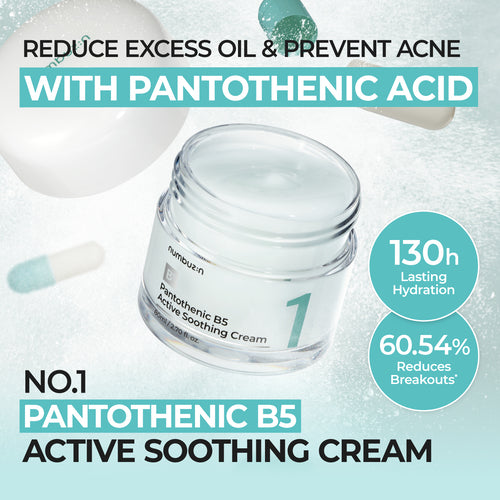 Crema Facial Numbuzin No. 1 Pantothenic B5 Active Soothing Cream 80 mL