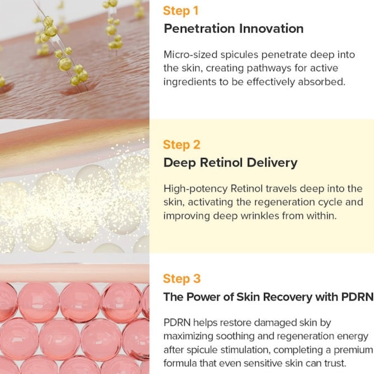 Resultados visibles con crema retinol coreana