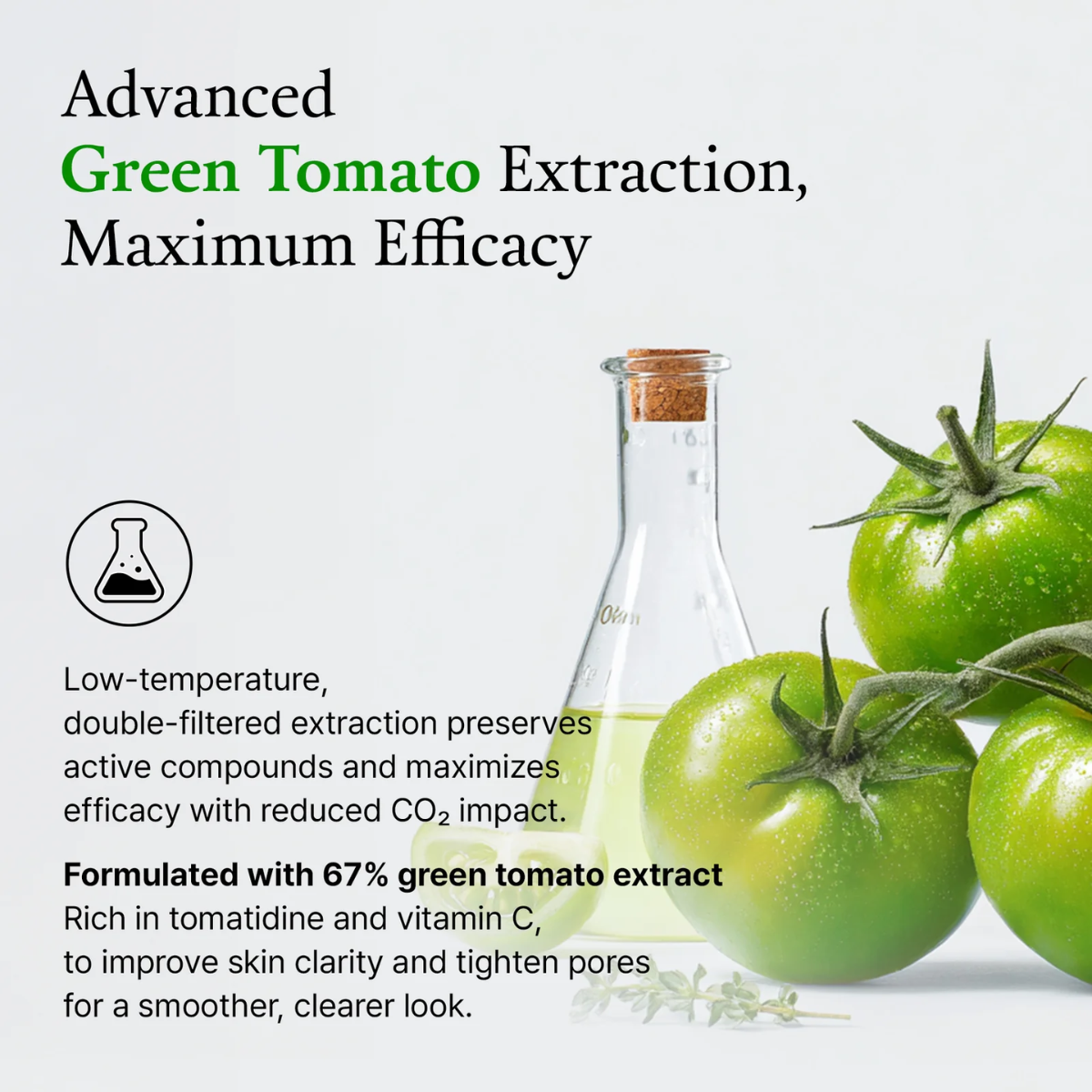 extracto tomate verde skincare
