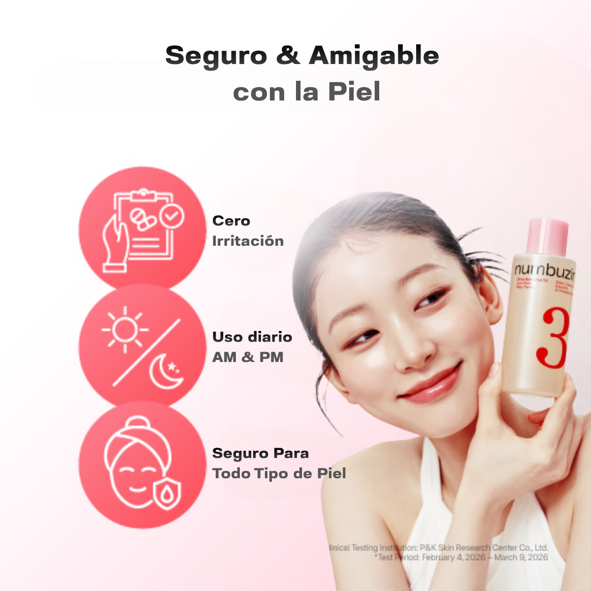 Piel suave, hidratada y luminosa sin irritaciones 