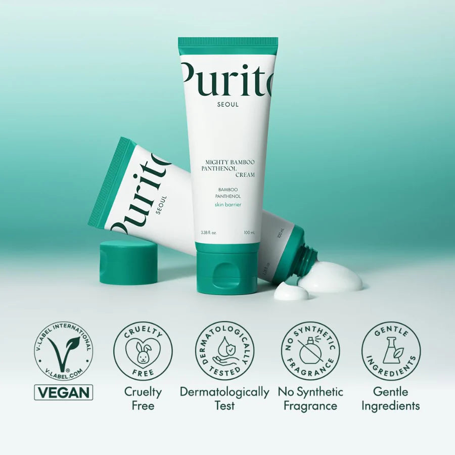 Crema Facial Purito Seoul Mighty Bamboo Panthenol Cream 100 mL